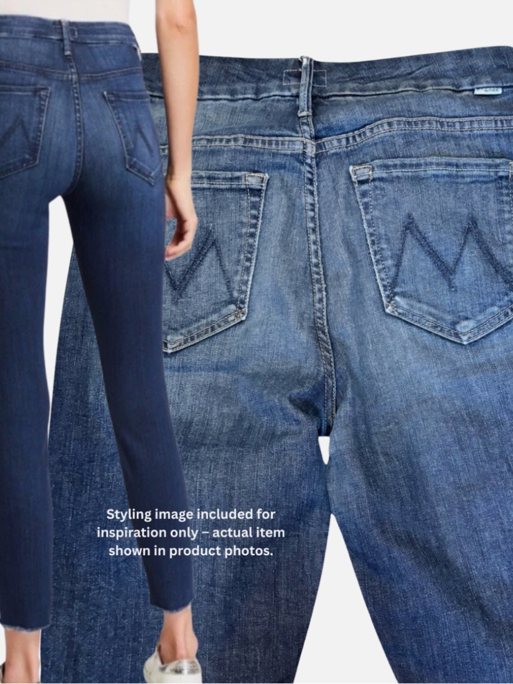 Mother High Waisted Looker Ankle Fray On the Edge Jeans 28